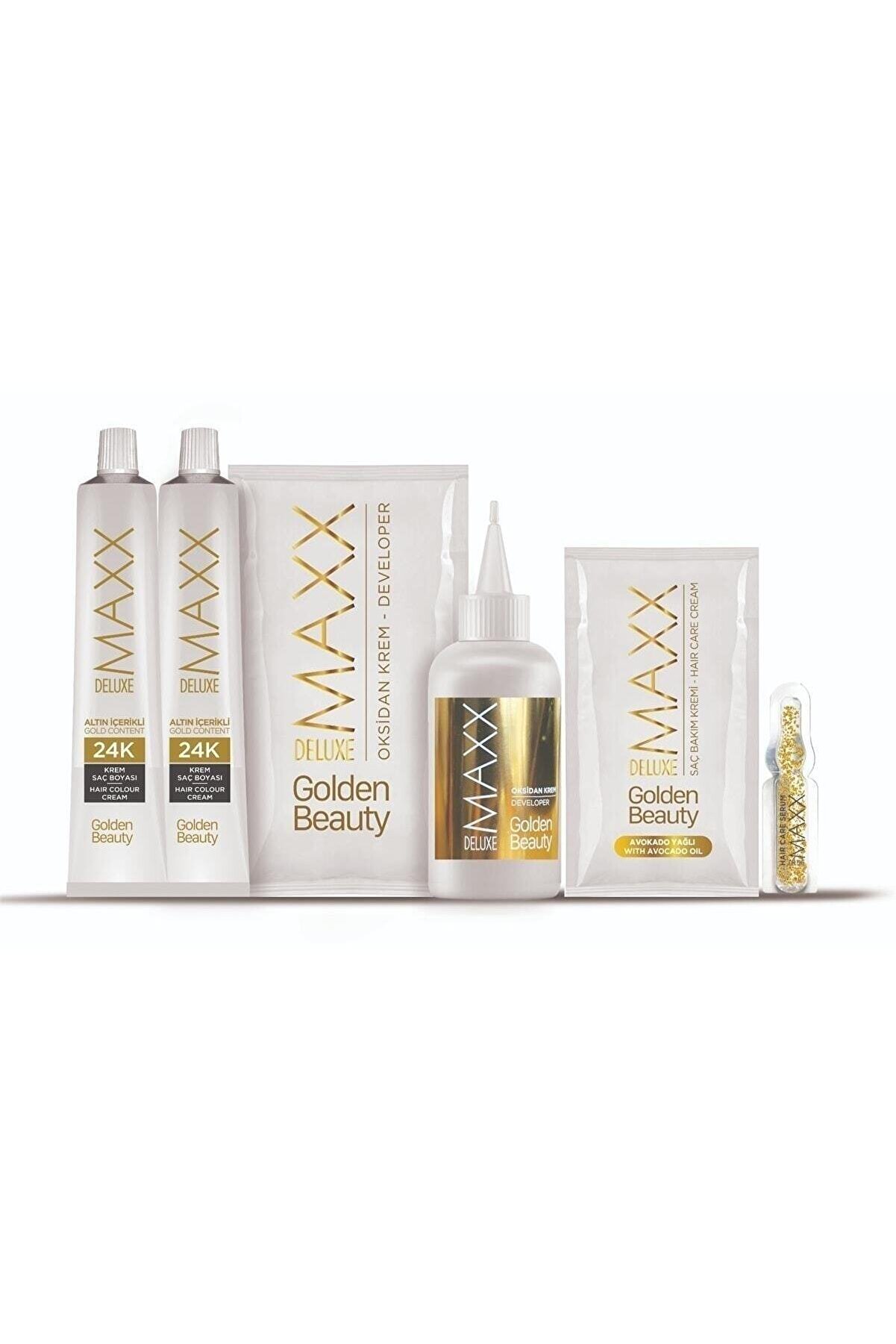 MAXX DELUXE Golden 24k 3.0 Koyu Kahve Altın Içerikli Saç Boyası,