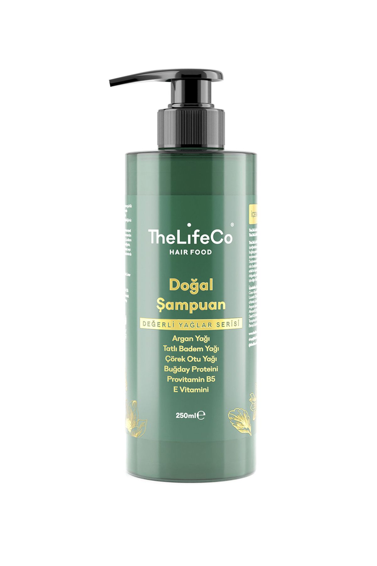 TheLifeCo HairFood Değerli Yağlar Serisi Doğal Şampuan 250 ml