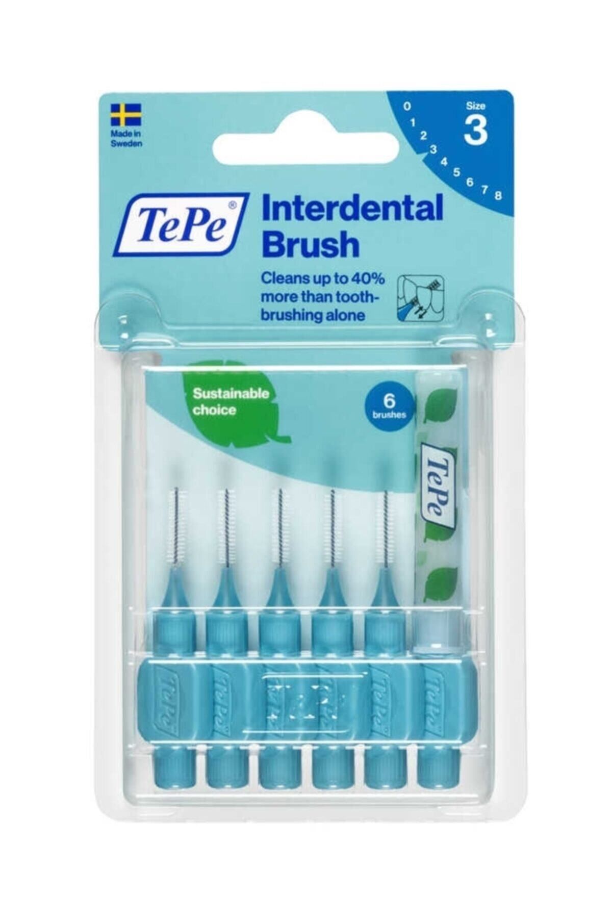 TePe Interdental Brush Arayüz Fırçası Mavi 0.6 Mm 6 Lı