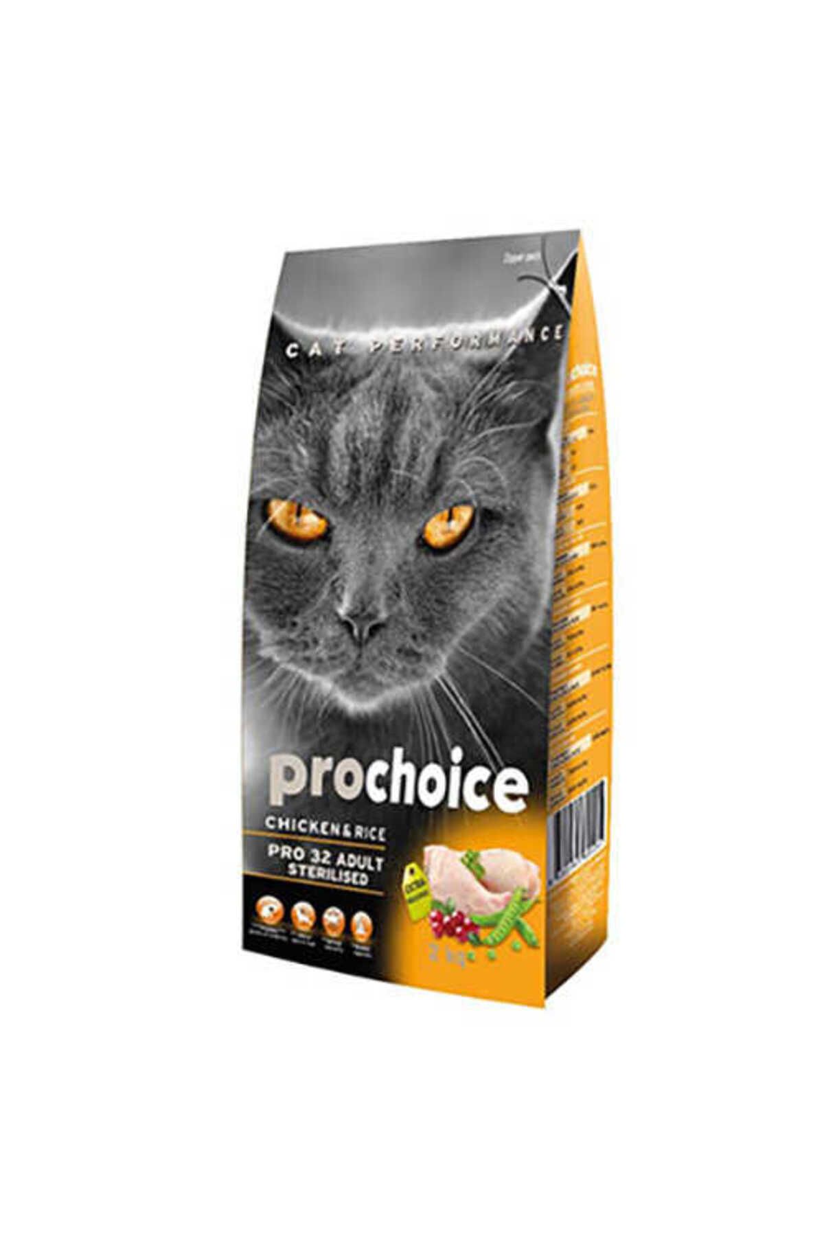 Pro Choice Pro Choice Pro 32 Sterilised Tavuklu Kısırlaştırılmış Kedi Maması 15 Kg - Farmapets