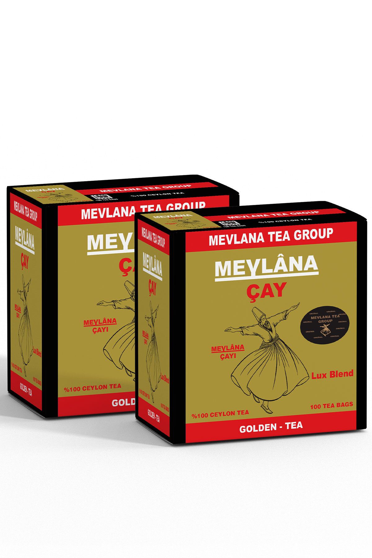 Mevlana Çay 100'lü X 2 Adet %100 Ceylon Sri Lanka Sallama Mevlana Tea Group Bardak Poşet Siyah Saf Yaprak Çay