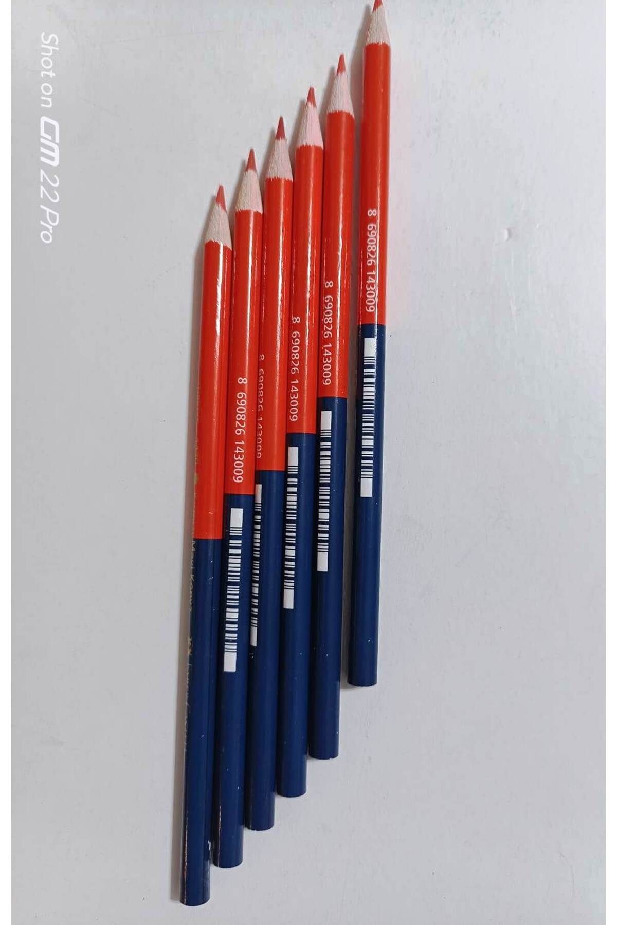 Faber Castell mavi ve kırmızı kurşun kalem (6 adet)