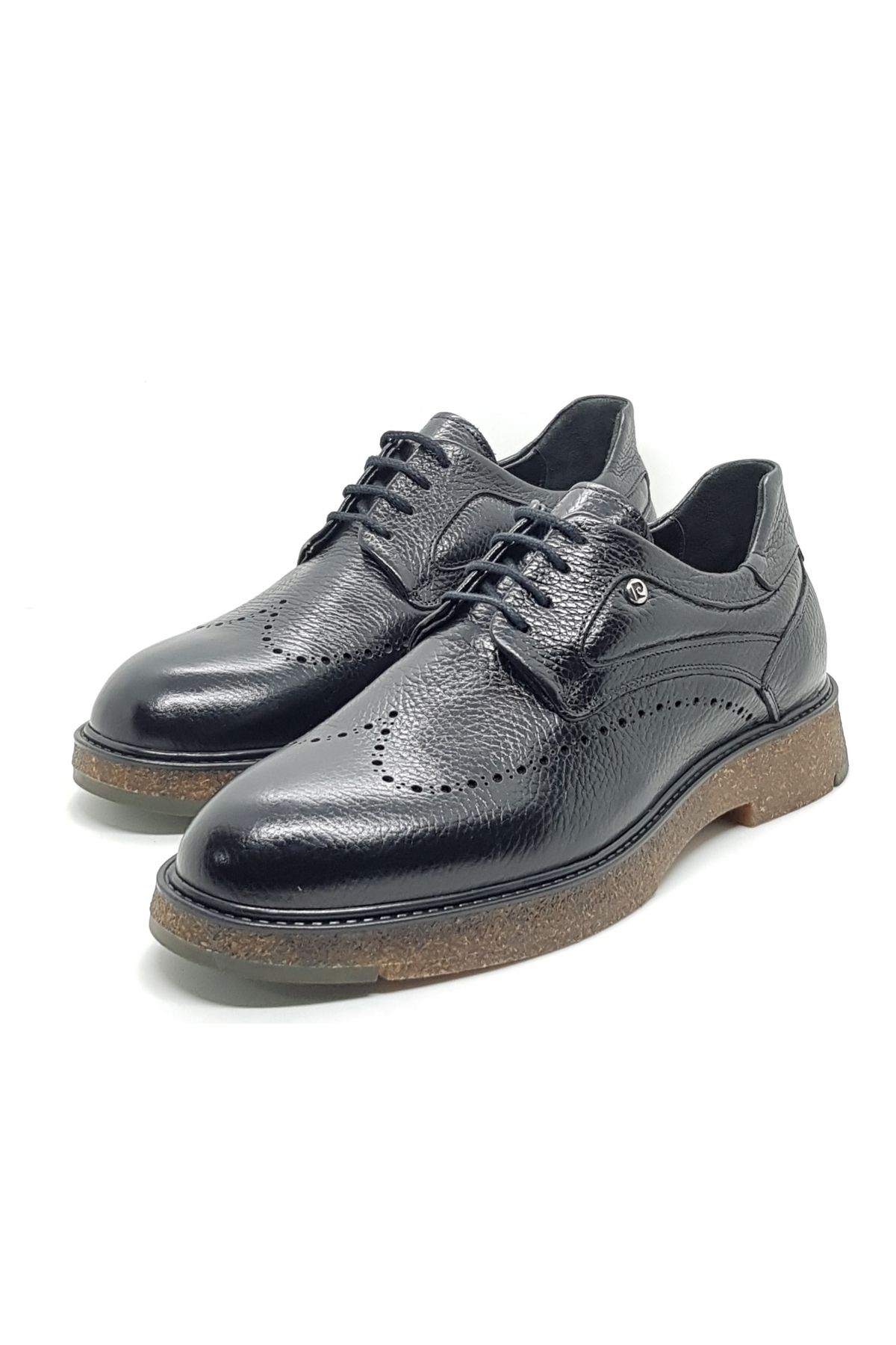 Pierre Cardin günlük erkek ayakkabı siyah renk kauçuk taban