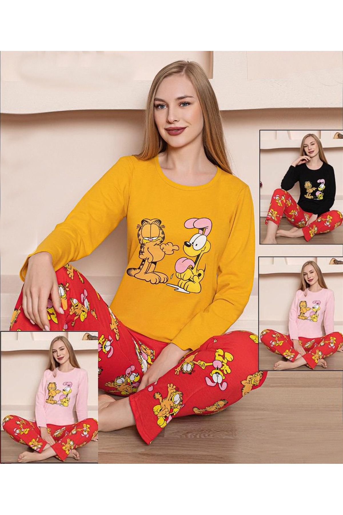 Ars Garfield Desenli Pijama Takımı 2338