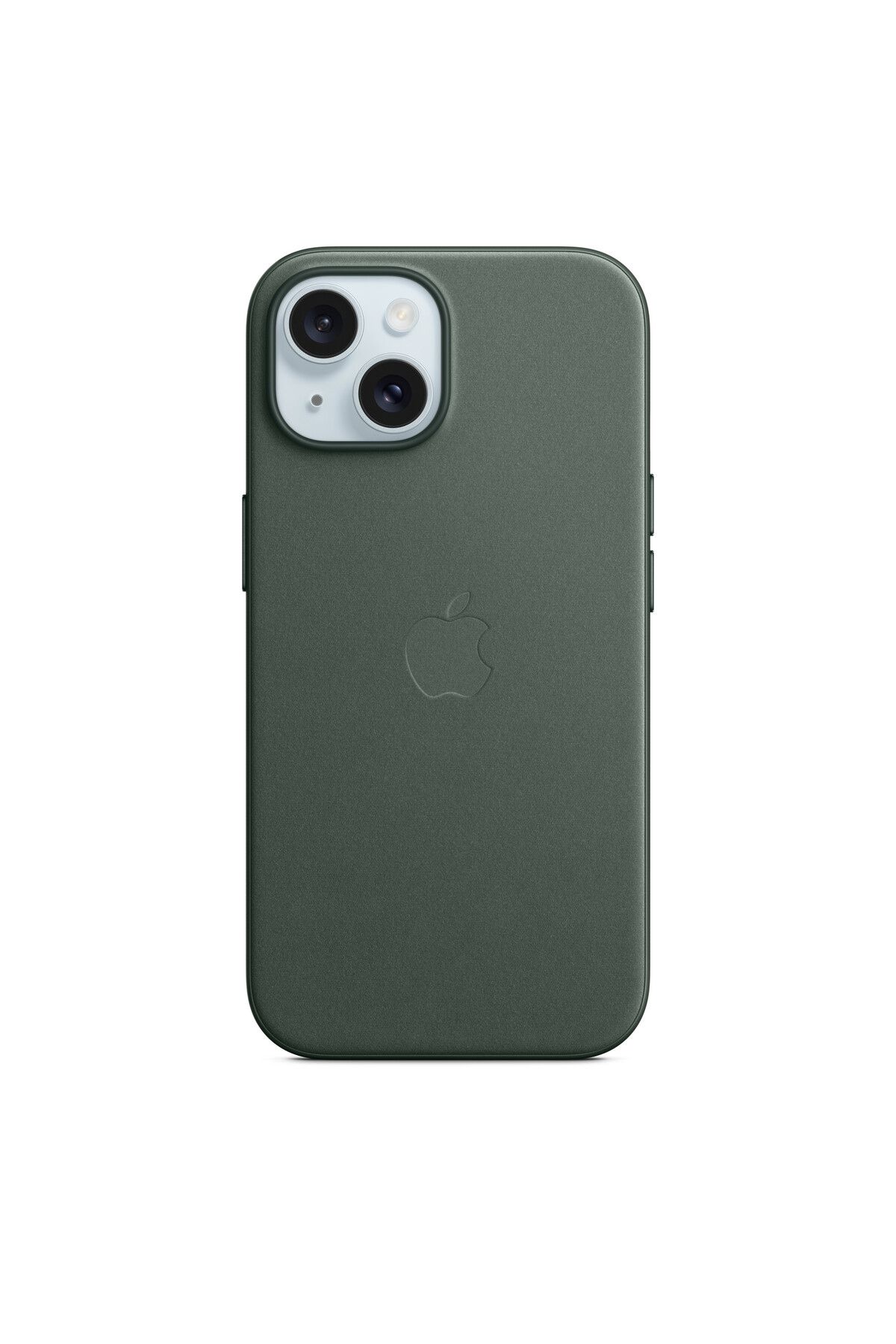 Apple iPhone 15 için MagSafe özellikli Mikro Dokuma Kılıf - Kermes Meşesi