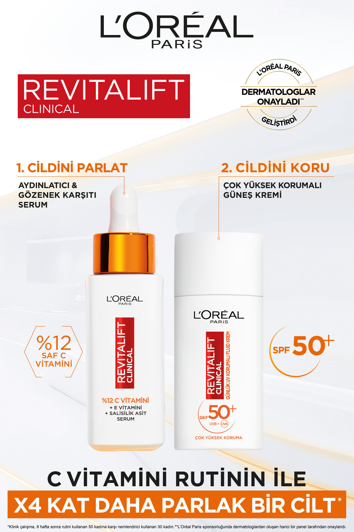 Revitalift Clinical Spf 50+ Günlük Yüksek Uv Korumalı Yüz Güneş Kremi 50ml_5