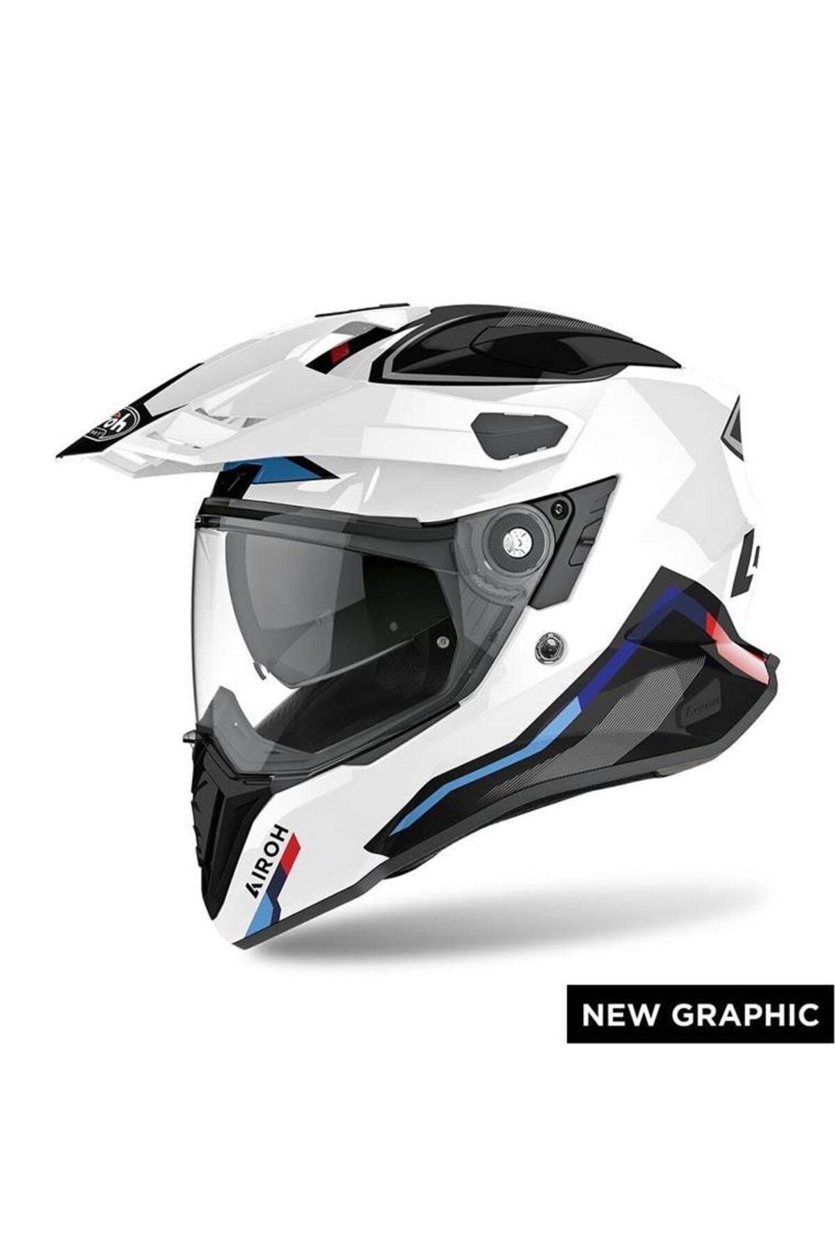 Airoh Commander Factor Beyaz Gloss Kask