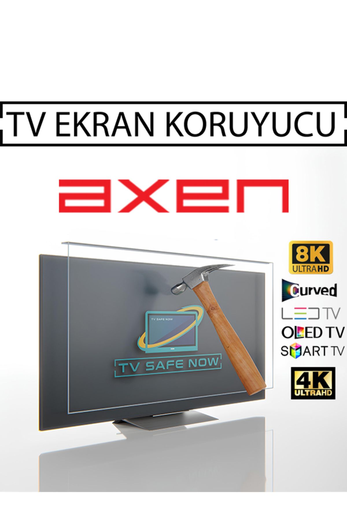 TVSAFENOW Axen 88'' Inç 223 Ekran Televizyonlar Için Uyumlu Tv Ekran Koruyucu