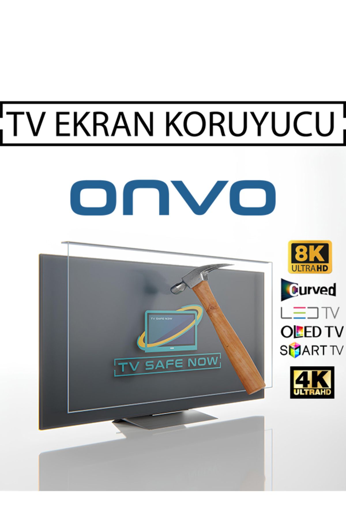 TVSAFENOW Onvo 88'' Inç 223 Ekran Televizyonlar Için Uyumlu Tv Ekran Koruyucu