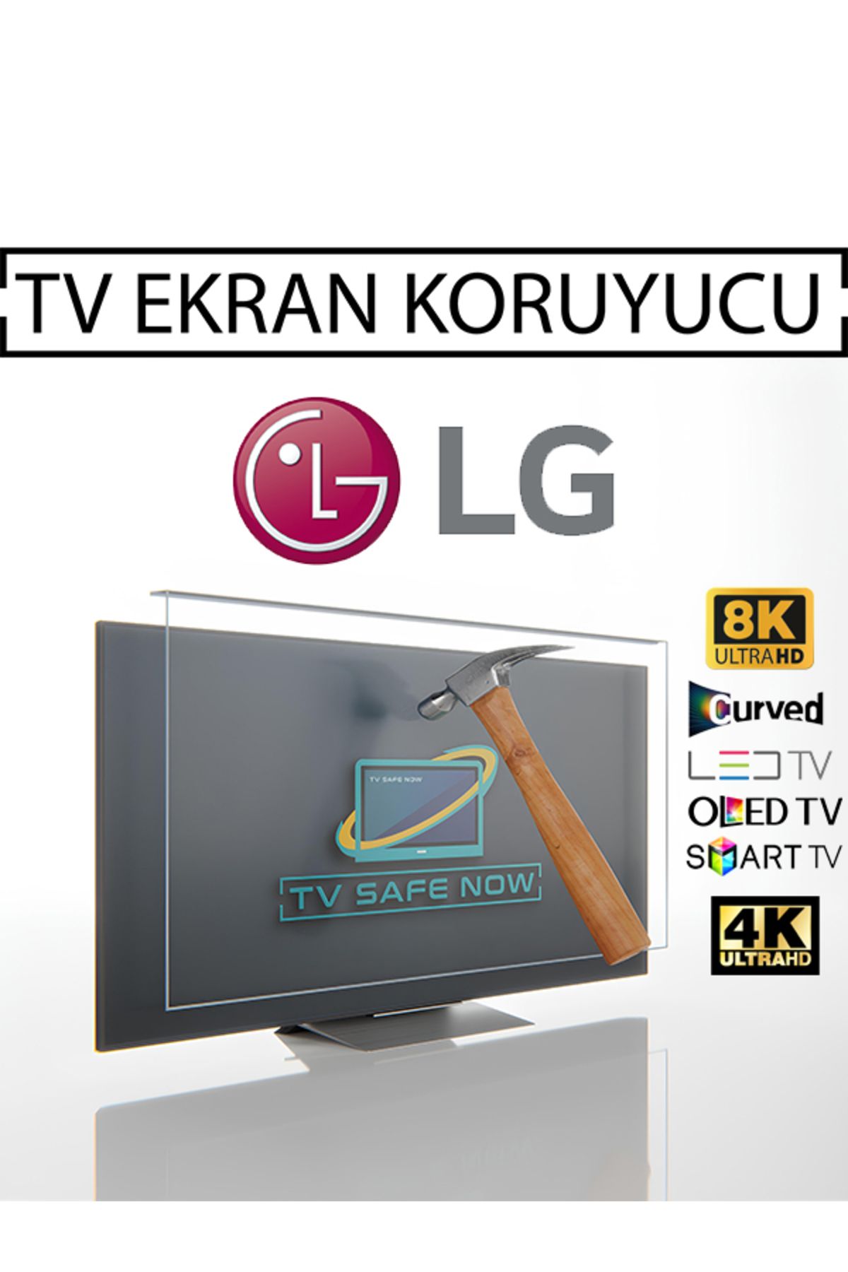 TVSAFENOW Lg 65'' Inç 165 Ekran Televizyonlar Için Uyumlu Tv Ekran Koruyucu