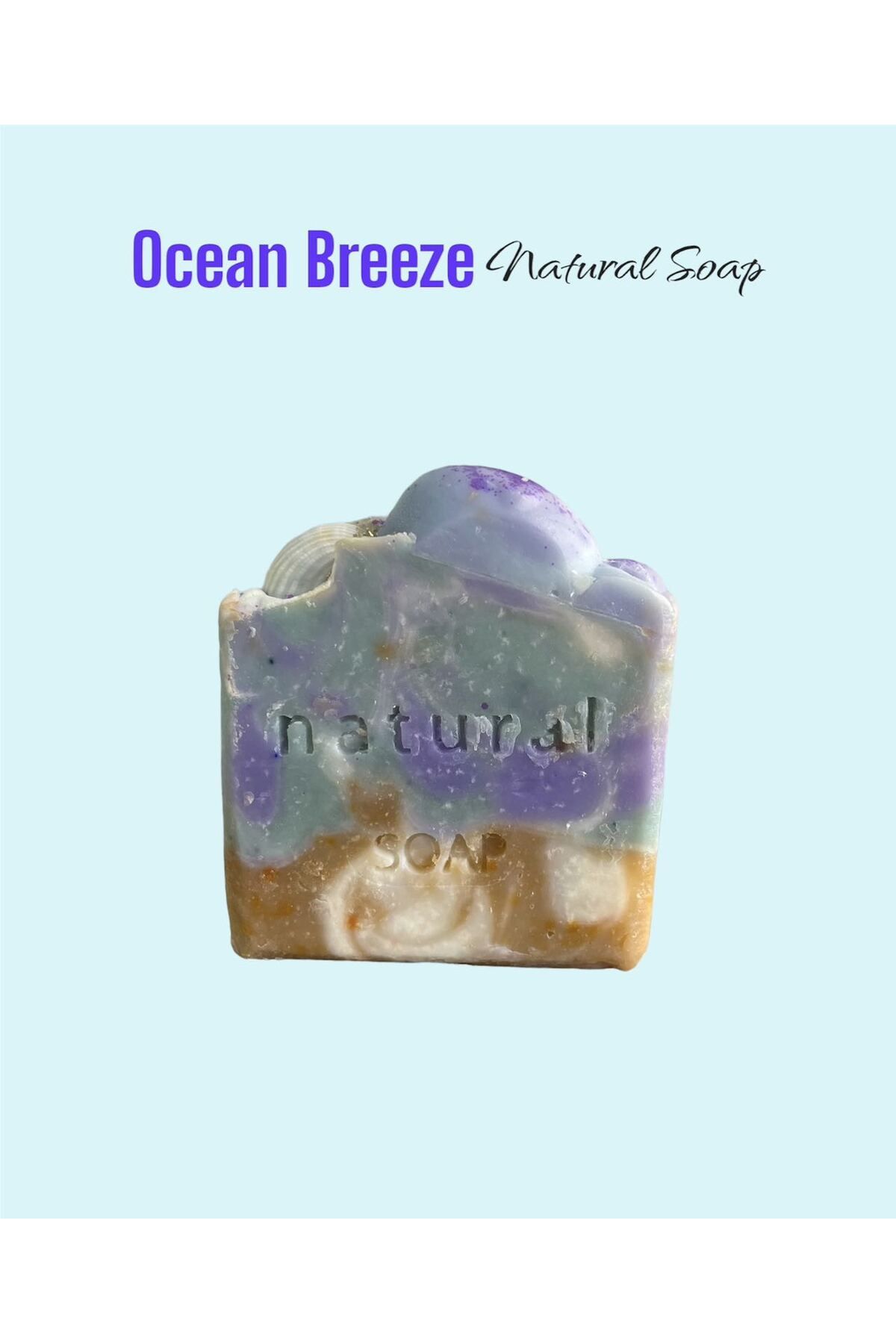 MHYSSA naturals Okyanus Aromalı Dekoratif Doğal Katı Sabun- Ocean Breeze Scented Natural Soap