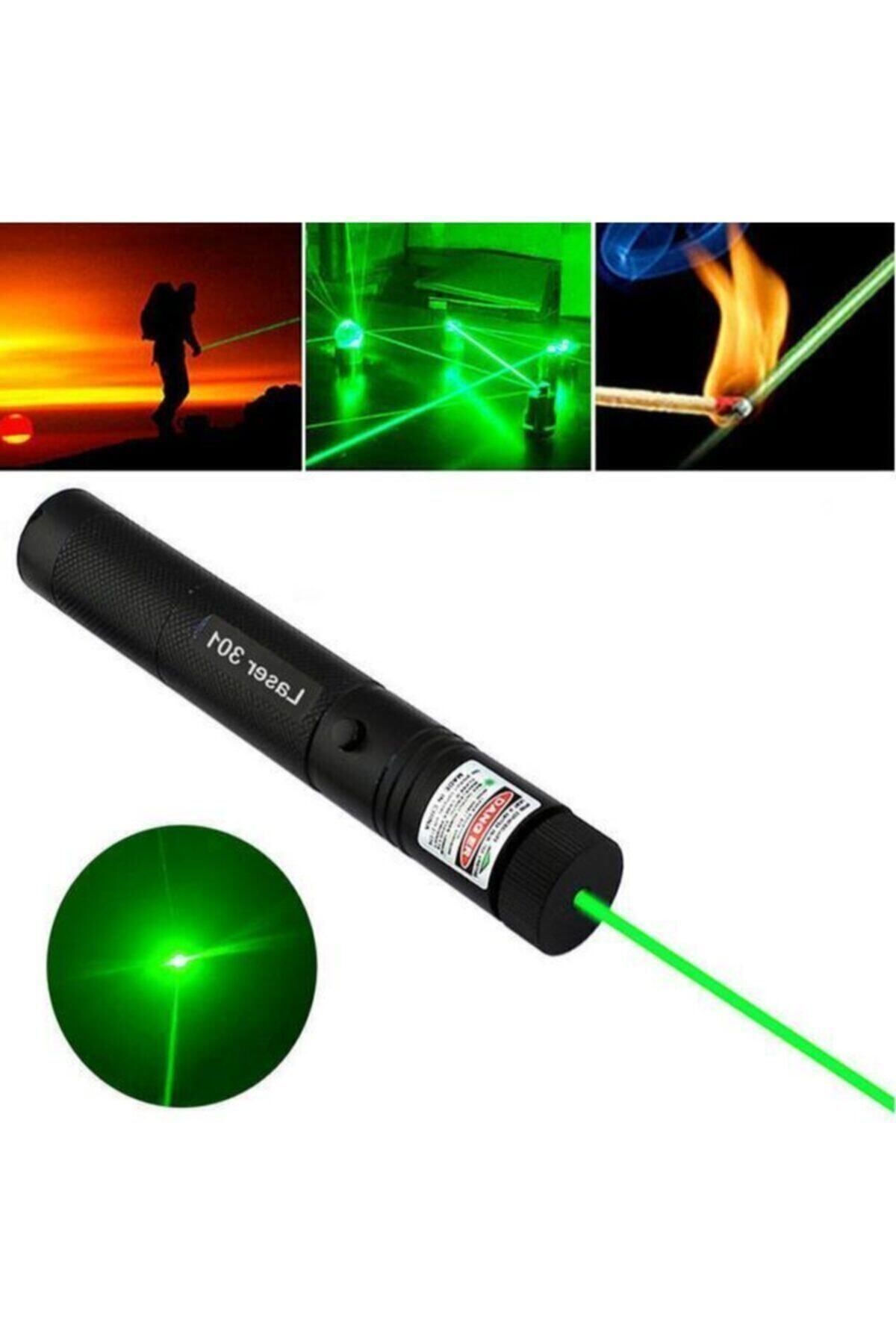 AGUILAS Green Laser Pointer Şarjlı Güçlü Yeşil Lazer Metal Kasa