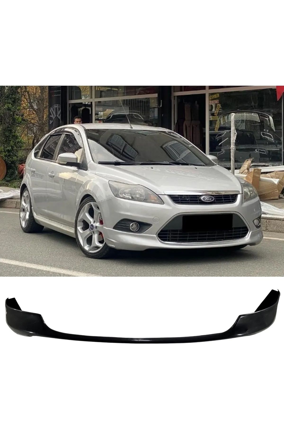 Genel Markalar Ford Focus 2.5 Uyumlu Makyajlı Kasa Ön Ek Karlık Mat Siyah Plastik 2008 2009 2010 2011