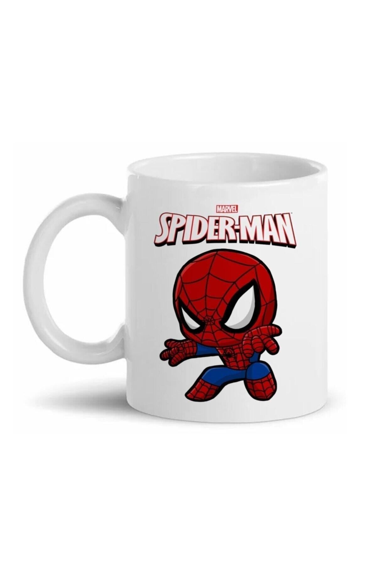 Genel Markalar Spiderman Örümcek Adam Marvel Baskılı Kupa Bardak D08