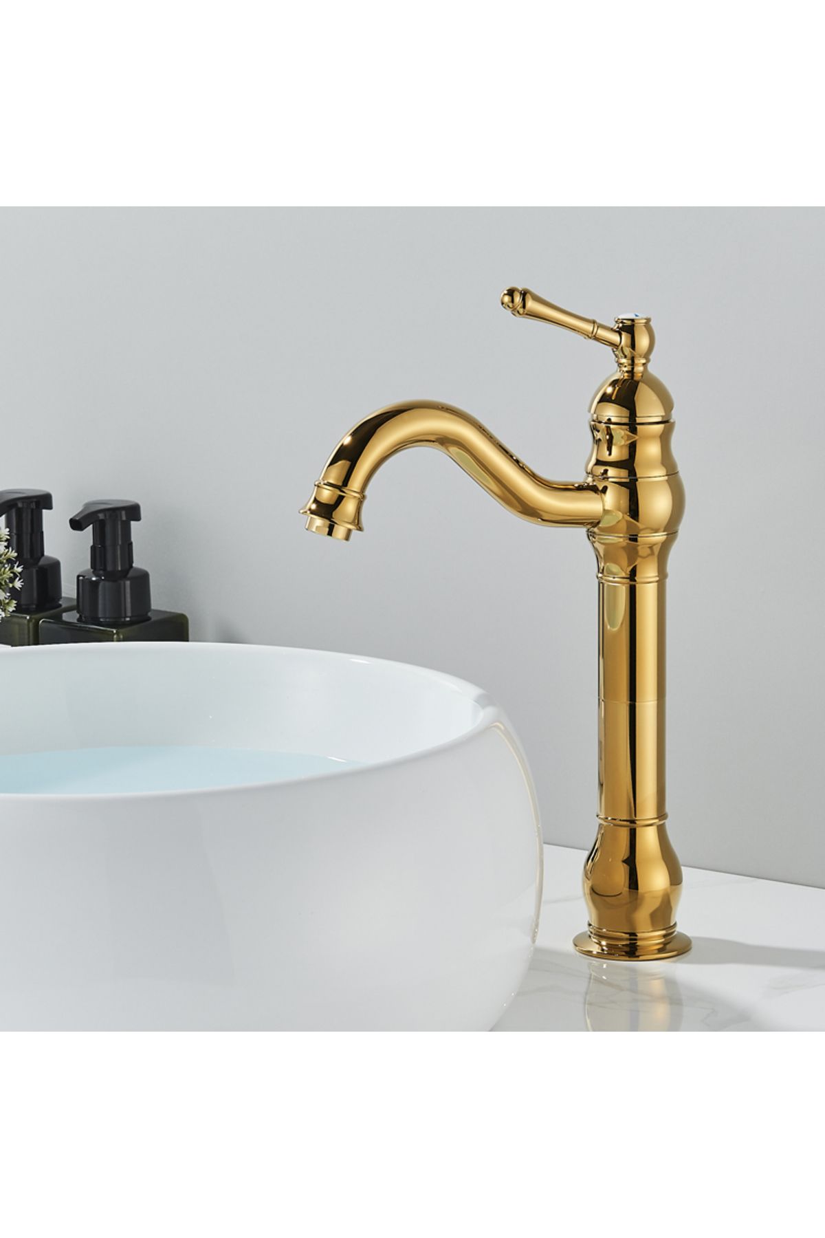 Prima Altın (GOLD) Lavinya Çanak Lavabo Banyo Bataryası
