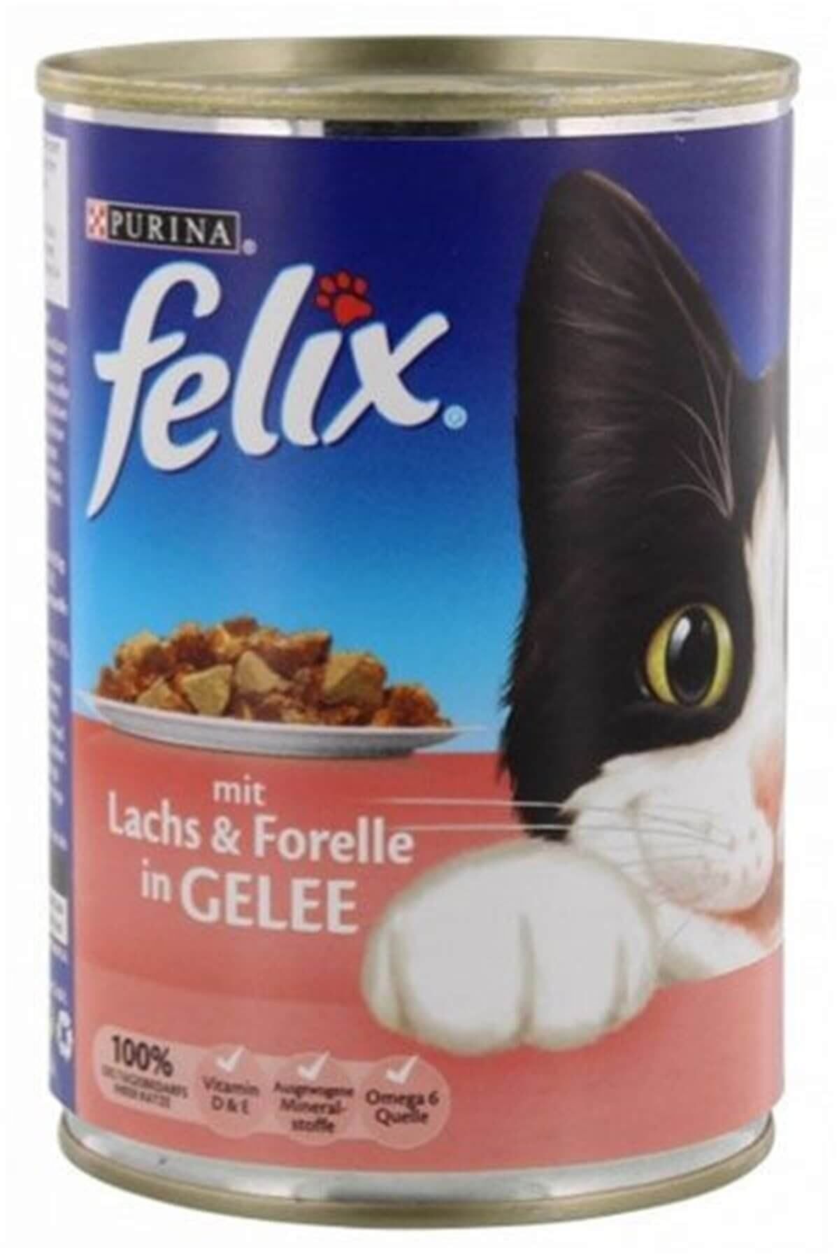 FELİX Felix Somonlu ve Alabalıklı Konserve Kedi Maması 400 Gr