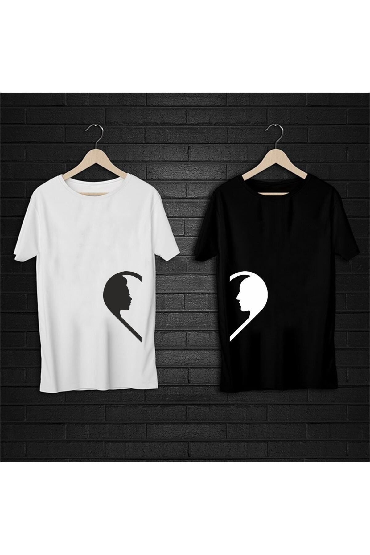 Genel Markalar Sevgili T-shirt Kombini Siyah Ve Beyaz Oversize