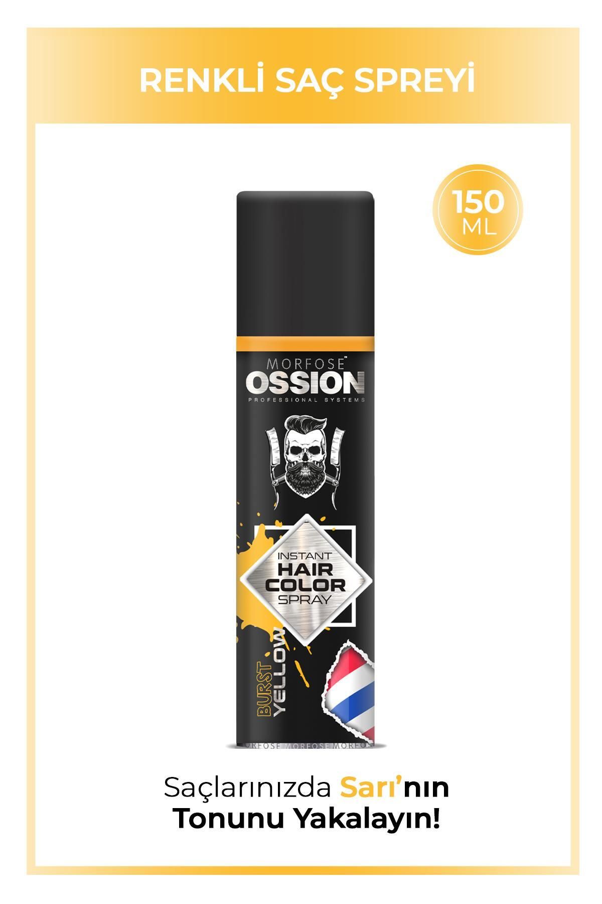 Ossion Premium Barber Line Sarı Renkli Saç Spreyi 150 ml