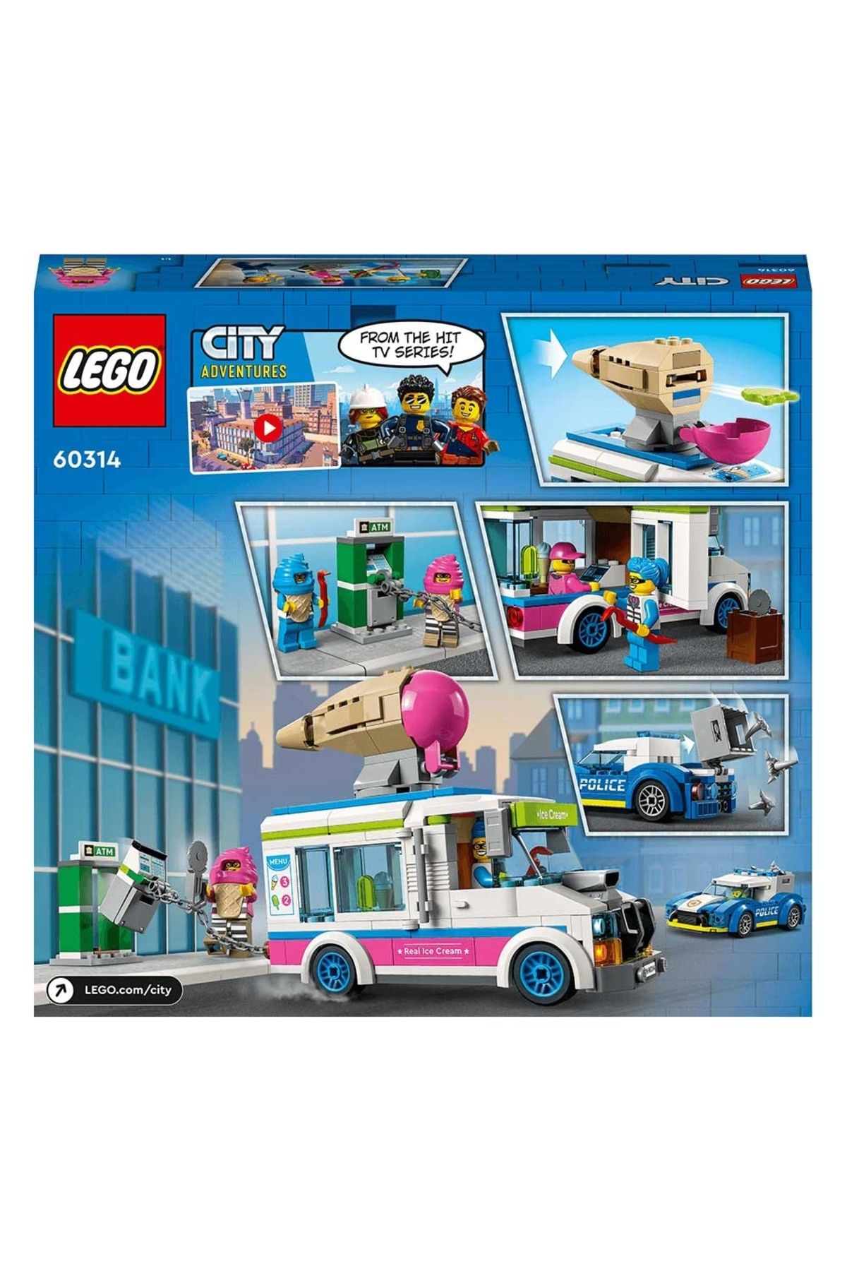 LEGO City Dondurma Kamyonu Polis Takibi 60314