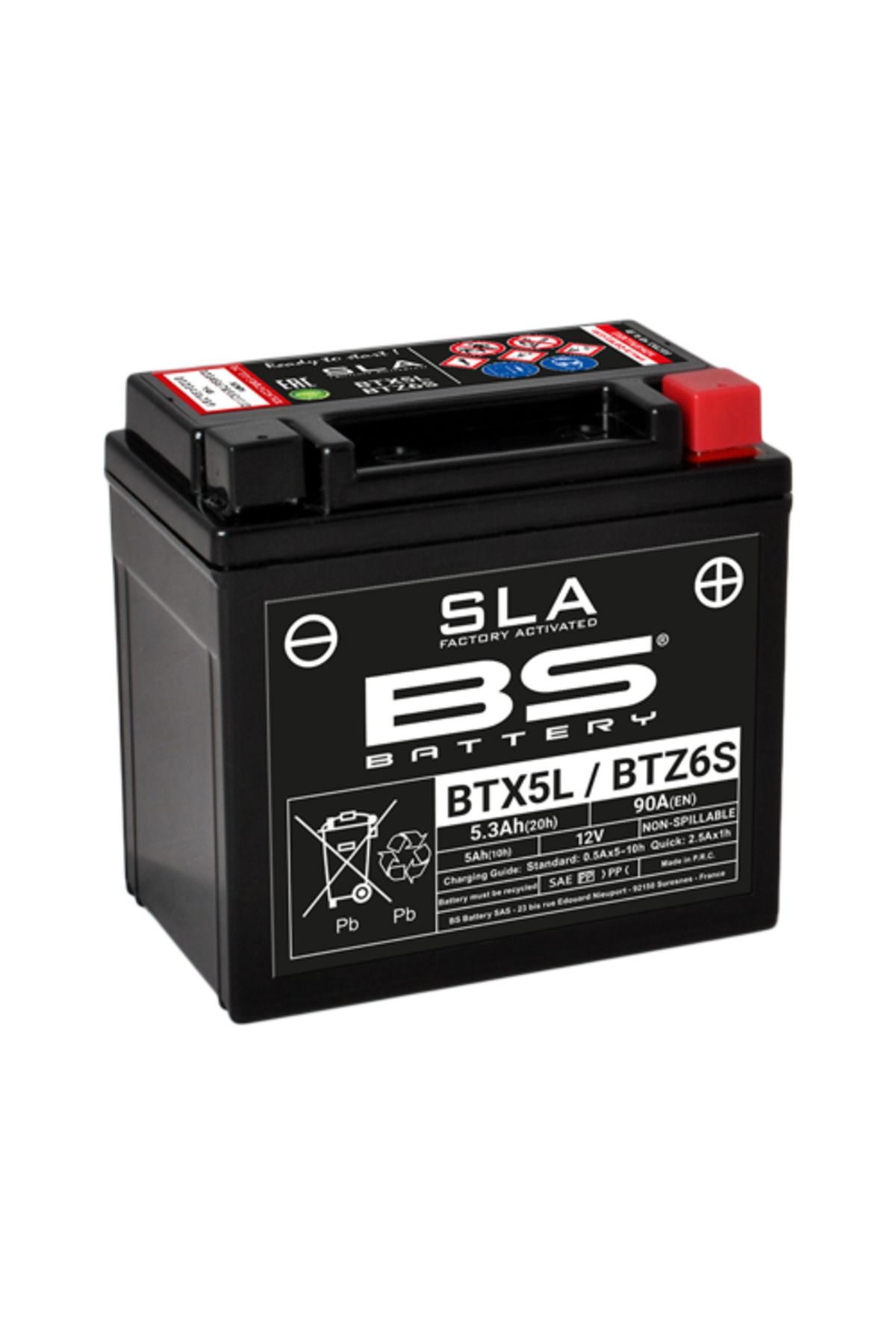 BS Battery Beta 250 RR ENDURO 2T BTZ6S / BTX5L (SLA) BS Akü 2013-2020
