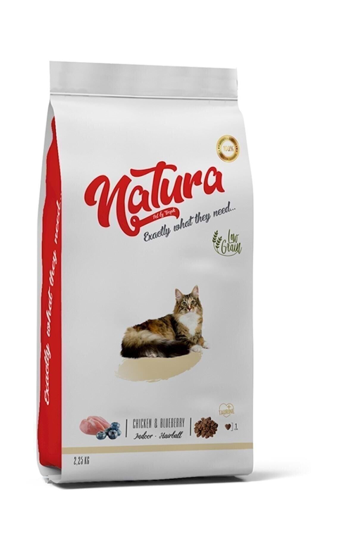 Natura Indoor Düşük Tahıllı Tavuk Etli Evde Yaşayan Kedi Maması 2.25 Kg