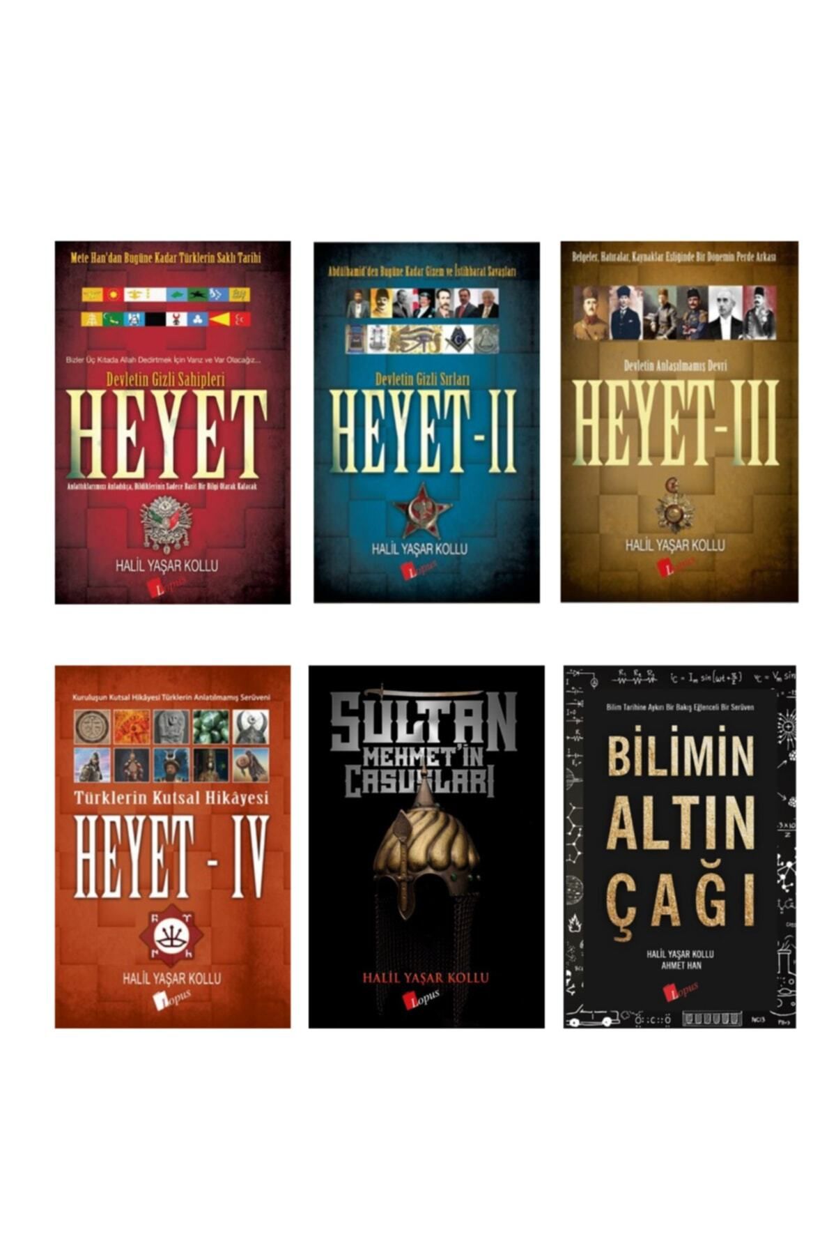 Lopus Yayınları Halil Yaşar Kollu Seti - 6 Kitap Takım