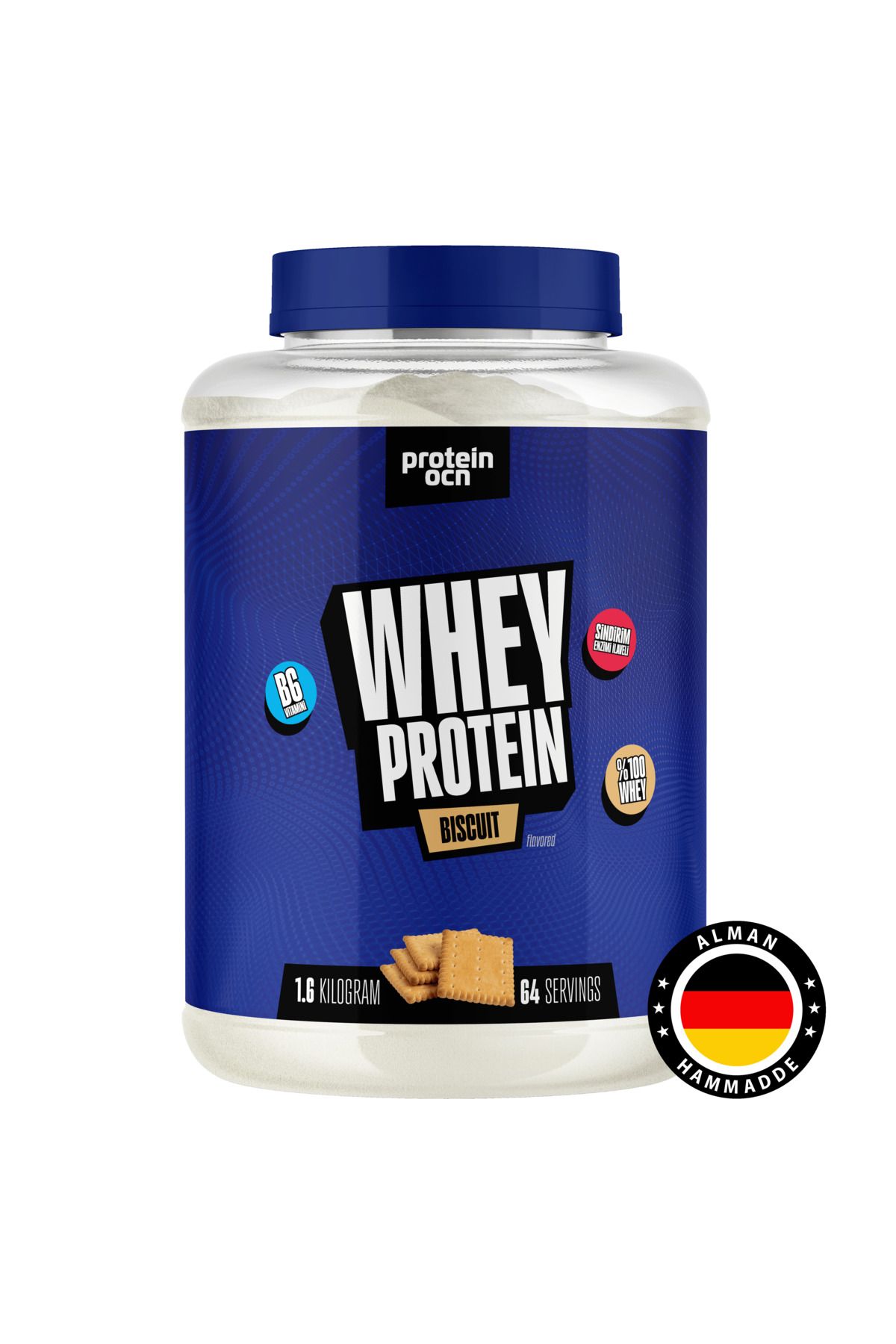 Proteinocean Whey Protein Bisküvi - 1.6 kg - 64 Servis