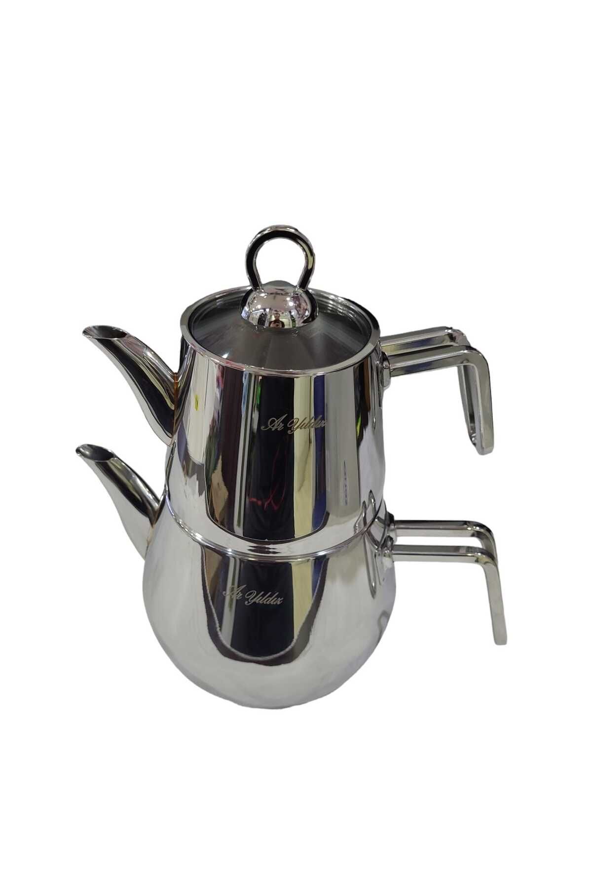 Aryıldız Solid Çaydanlık Takım Orta Teapot Dayanıklı Malzeme Enerji Tasarruflu Geleneksel Tasarım 1 Adet