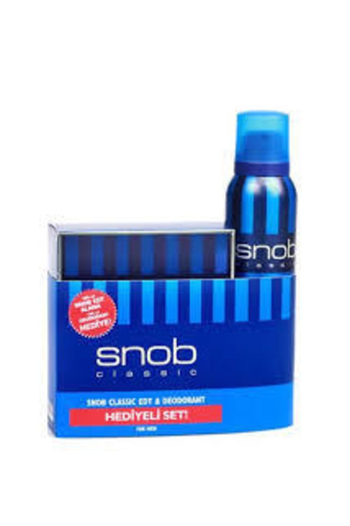 Snob Orıjınal Snop Classic Edt Erkek Parfümü 100 Ml + Snop Deodorant 150 Ml