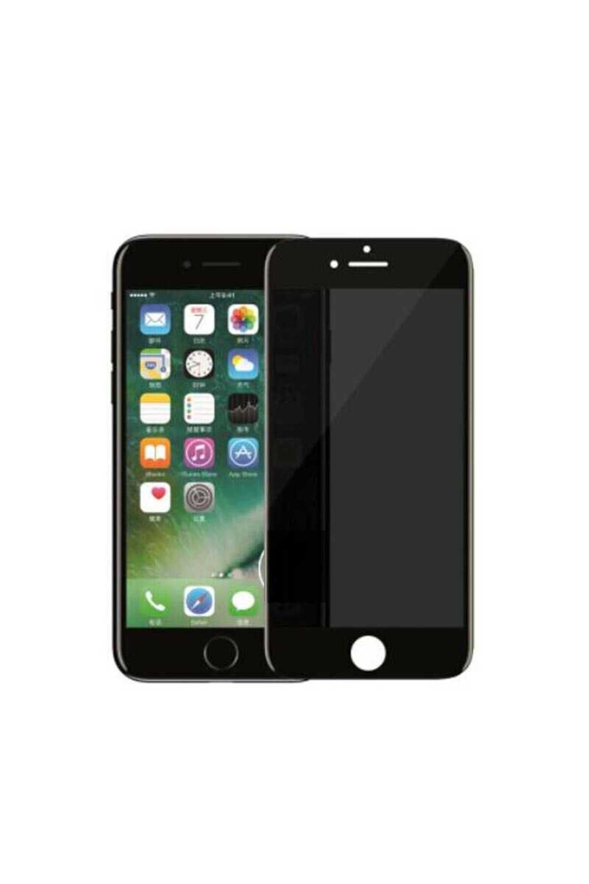 GRABONO Apple iPhone 8 Uyumlu Kırılmaz Ekranı Tam Kaplayan Nano Hayalet Ekran Koruyucu Siyah