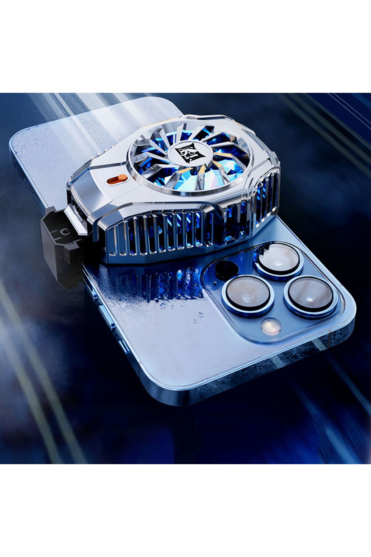 Fibaks N15 Gümüş Kaplama 2 Kademeli Tec Soğutma Cep Telefonu Radyatör Soğutucu Oyun Hızlandırıcı