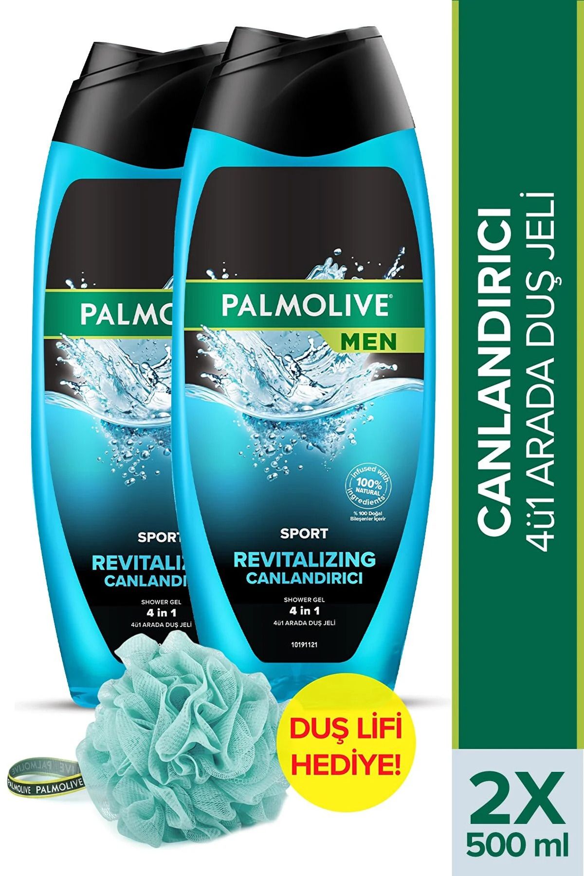 Palmolive Men Sport 3'ü 1 Arada Yüz,vücut Ve Saç Için Canlandırıcı Duş Jeli Ve Şampuan 500 Ml