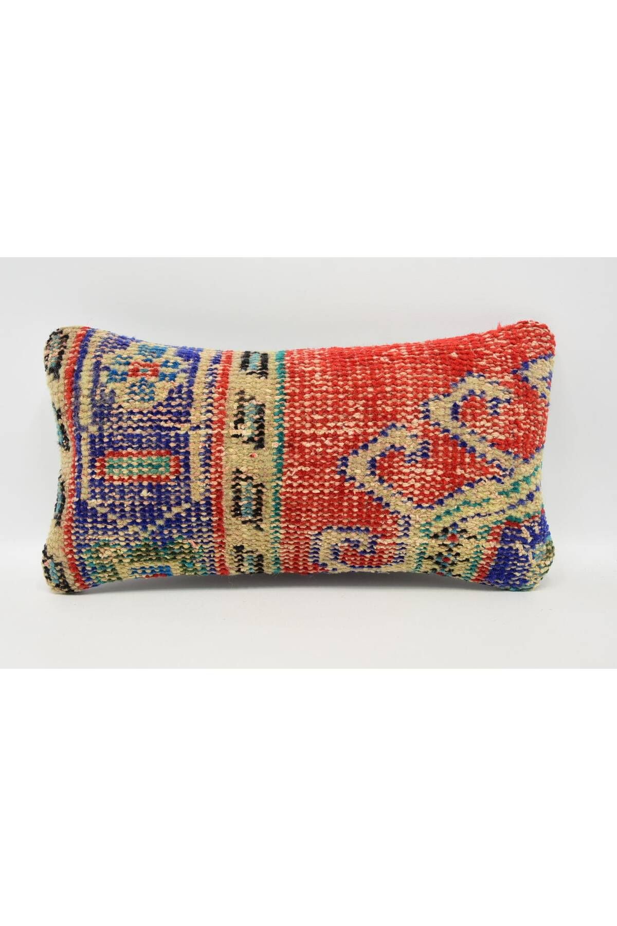 Kayra Export Kırlent, Kilim Kırlent, Bel Yastığı, Yastık Kılıfları, 20 X 40 Cm Kırmızı Yastık Kılıfları,