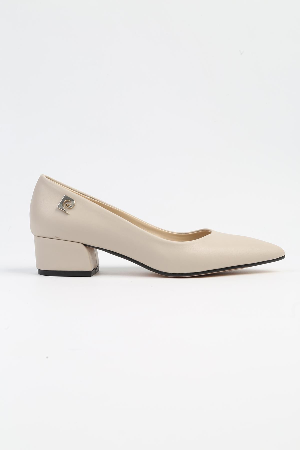 Pierre Cardin ® | PC-52566 - 3478 Bej Cilt - Kadın Topuklu Ayakkabı