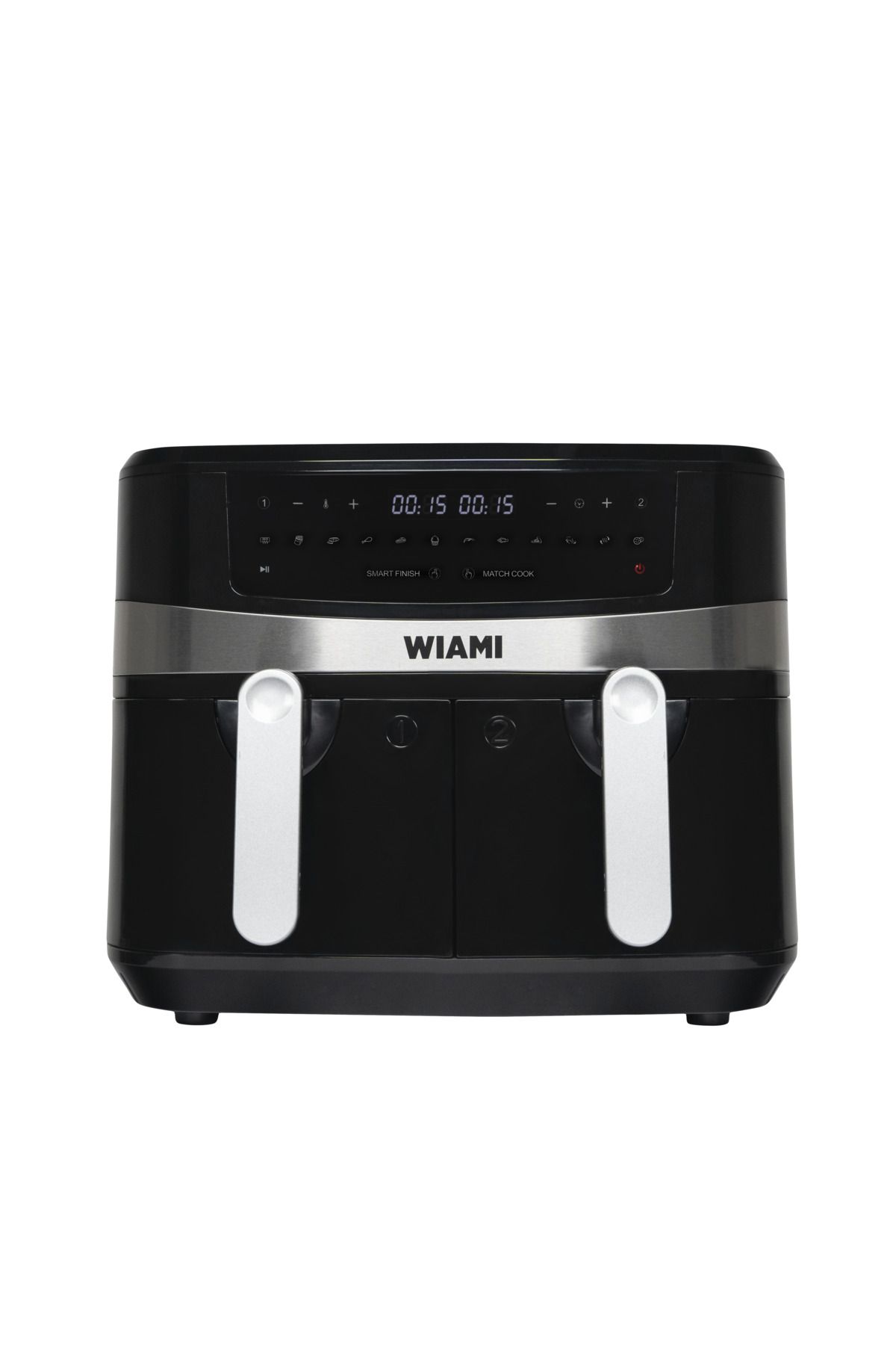 Wiami Wiami Air Fryer 9 Litre Siyah Çift Sepetli Akıllı Fritöz