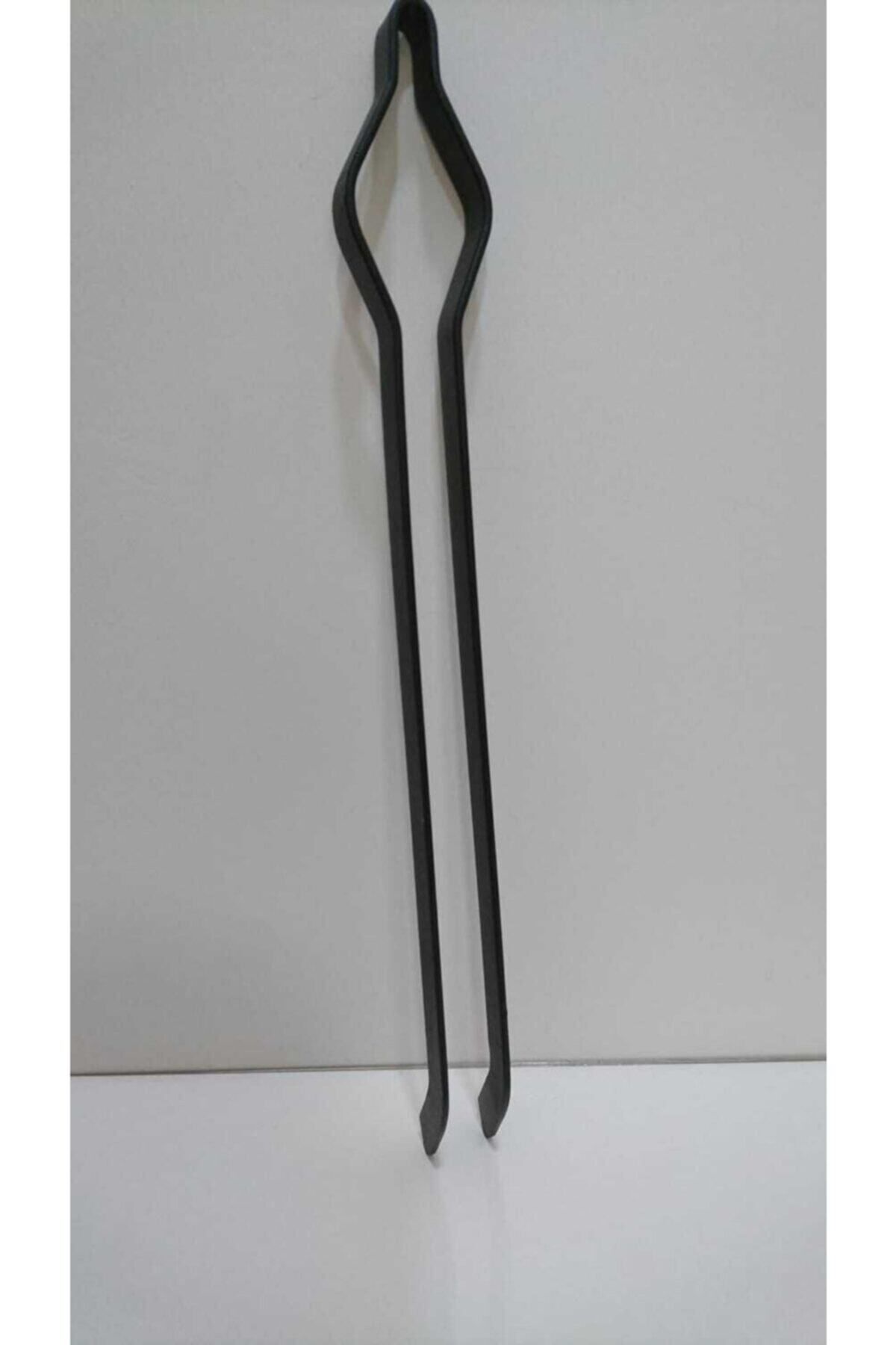 Oktay Elektrostatik Toz Boyalı Demir Maşa - Mangal Soba Maşası - Şömine Maşası Ateş Maşası 40cm