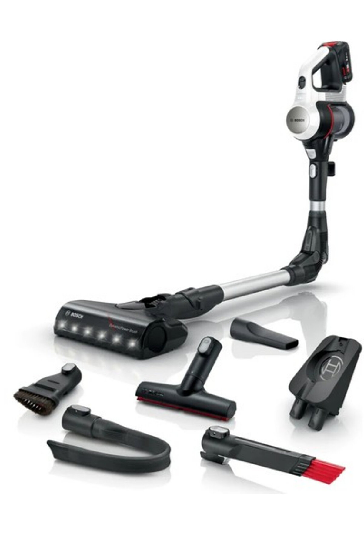 18 V, LED Aydınlatma Turbo Modlu Dikey Şarjlı Süpürge, Yeni Seri 10 YIL MOTOR GARANTİLİ