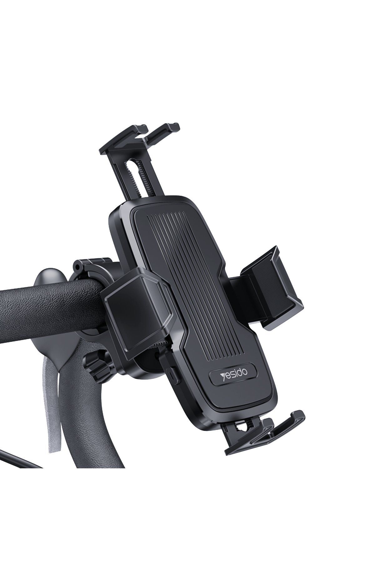 m.tk moveteck Q9 Bisiklet Ve Motorsiklet Telefon Tutucu 360 Vidalı Kıskaçlı Kelepçeli Sabitleme Aparatlı Gidon