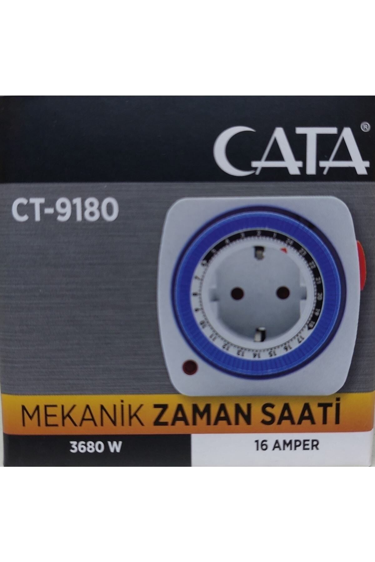 Cata Ct-9180 Zaman Ayarlı Priz Mekanik Ayarlanabilir Timer Saati (16,00 YA KADAR AYNI GÜN KARGO)