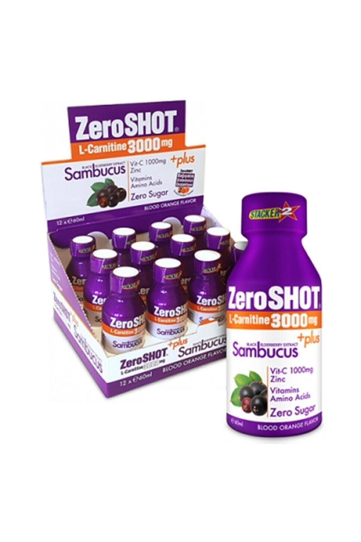 Zero Shot 60 ml 3000 Mg L-carnitine Plus Sambucus 12 Adet - Kan Portakalı