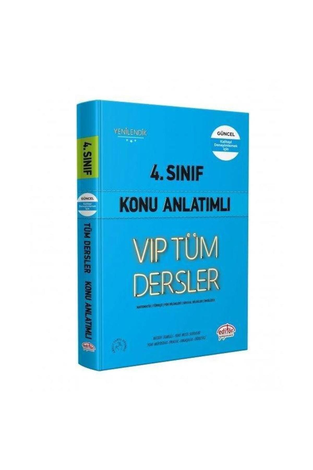 Editör Yayınları 4.Sınıf VIP Tüm Dersler Konu Anlatımlı Mavi Kitap