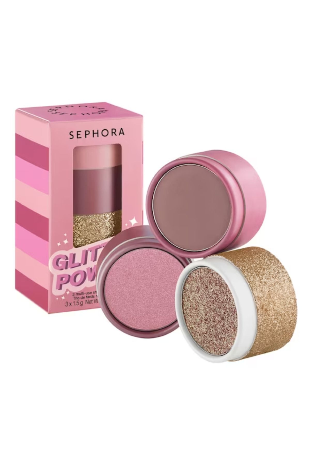 Sephora Glitter Power - Çok Amaçlı Far Seti Pink Power