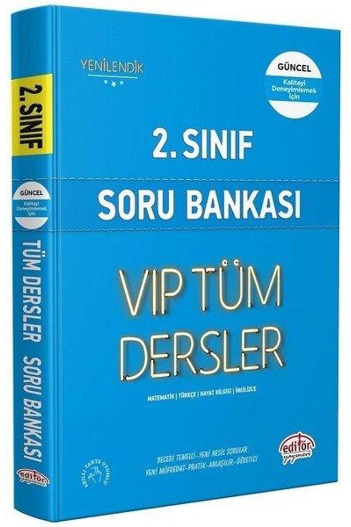Editör Yayınları 2.Sınıf VIP Tüm Dersler Soru Bankası Mavi Kitap