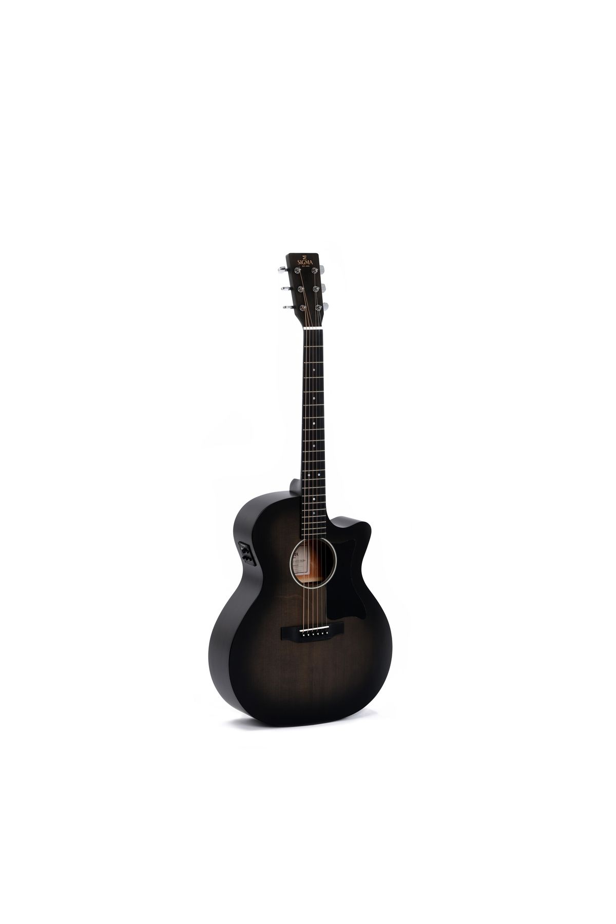 Sigma GMC-STE-BKB Cutaway Elektro Akustik Gitar (Blackburst)