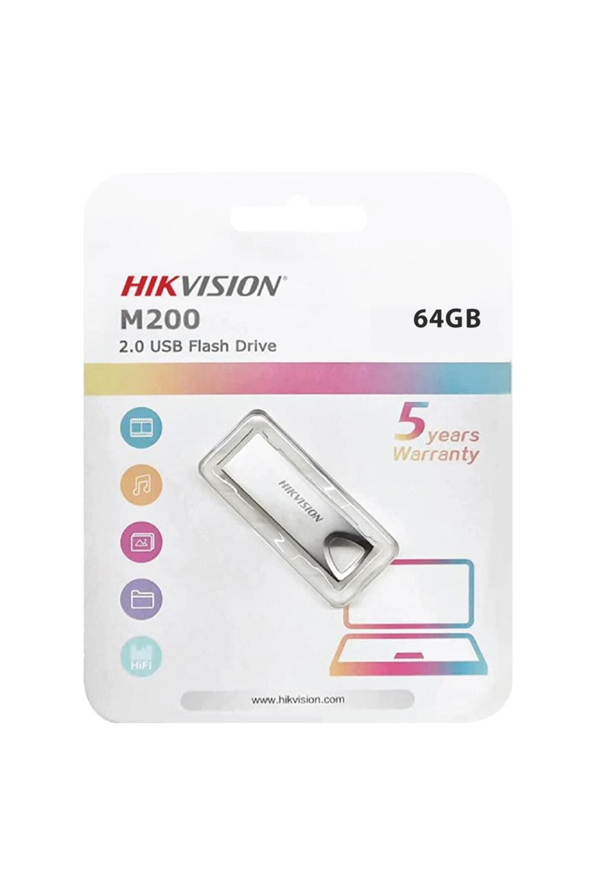 Hikvision Hs-usb-m200/64g Usb2.0 64gb Metal Flash Bellek