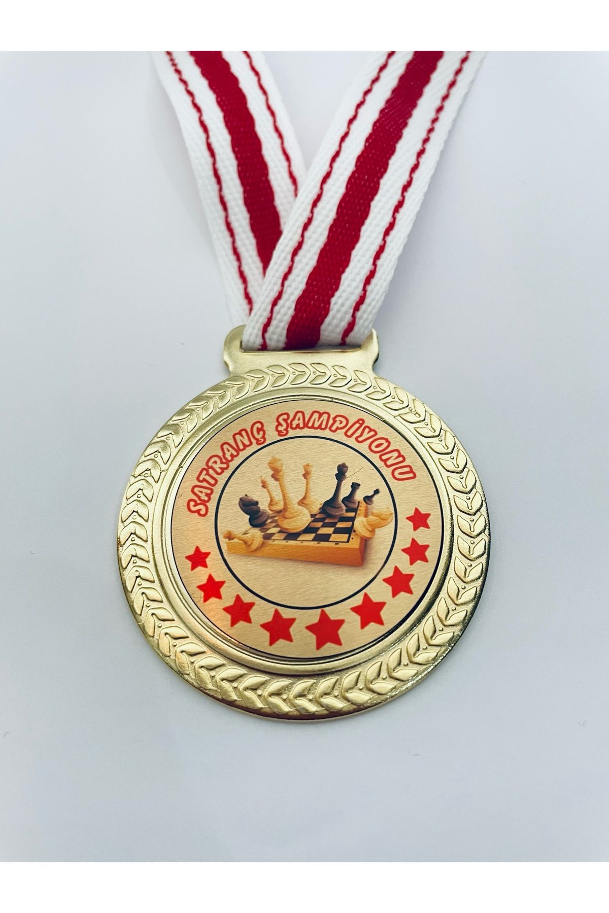 Lider Baskı 1 Adet Satranç Şampiyonu Madalyası - Dijital Baskılı