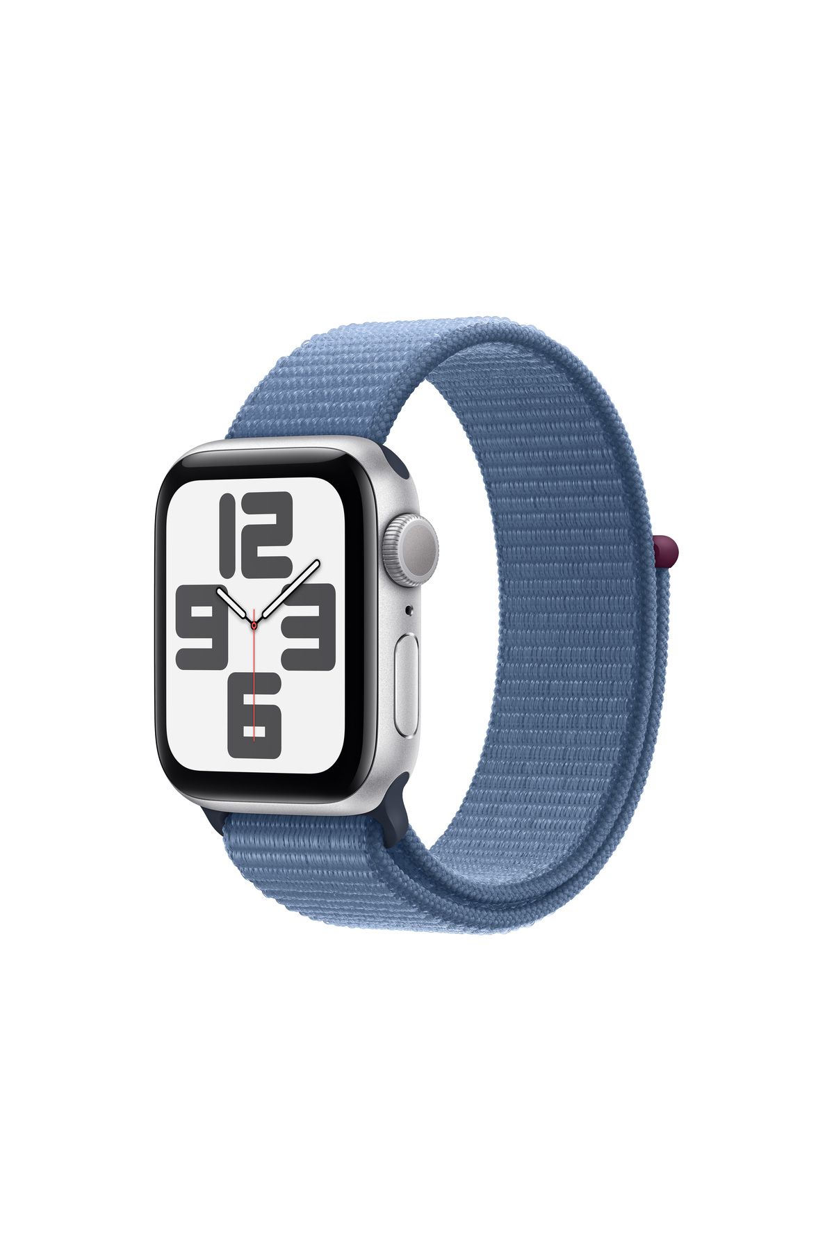 Apple Watch SE GPS 40mm Gümüş Alüminyum Kasa ve Buz Mavisi Spor Loop