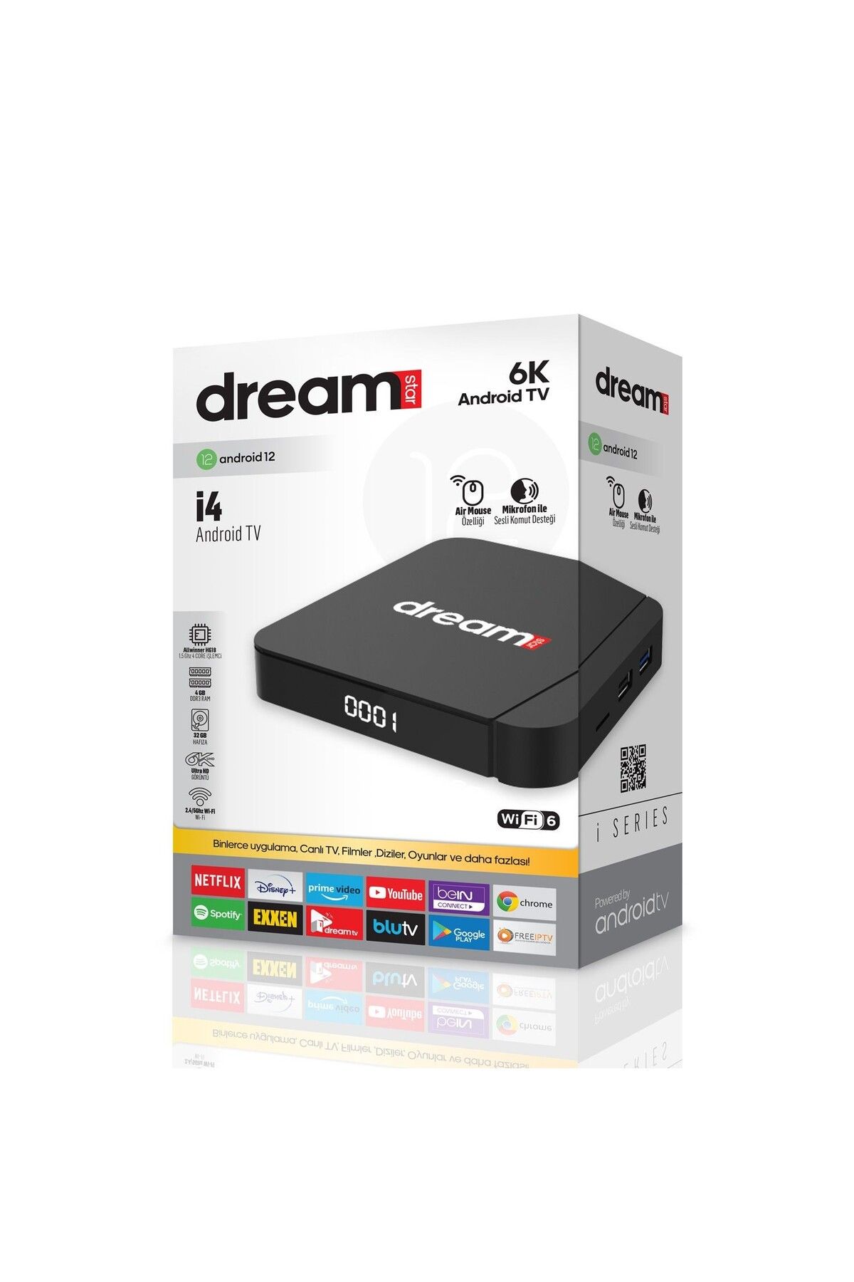 Dreamstar i4 4 ram 32 GB Android Tv Box