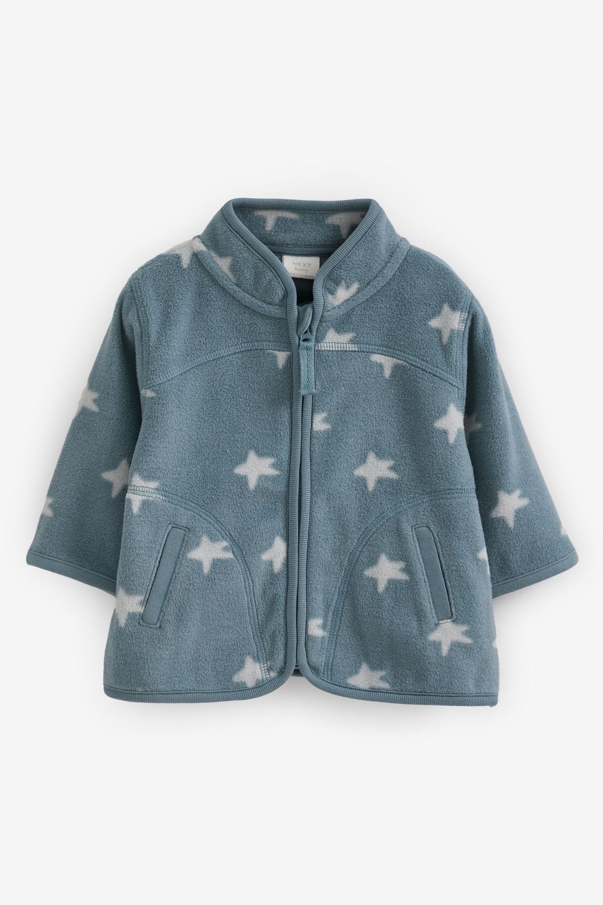 Next Baby Mavi Yıldız Desenli Polar Ceket