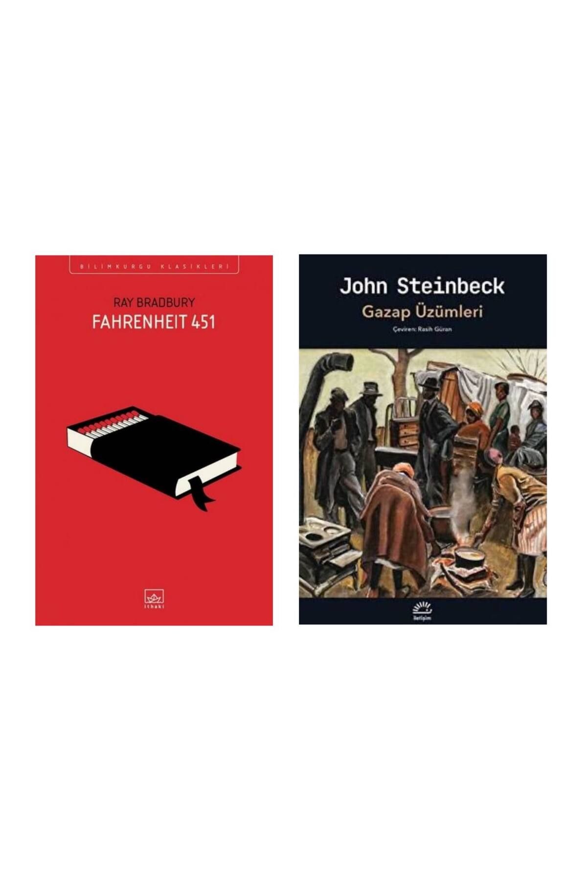 İthaki Yayınları Fahrenheit 451 Ray Bradbury - Gazap Üzümleri John Steinbeck